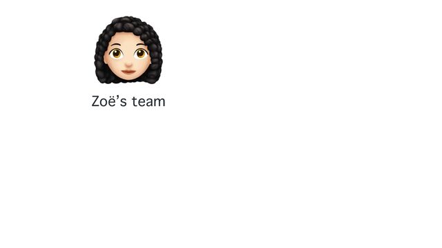 👩🦱
Zoë’s team
