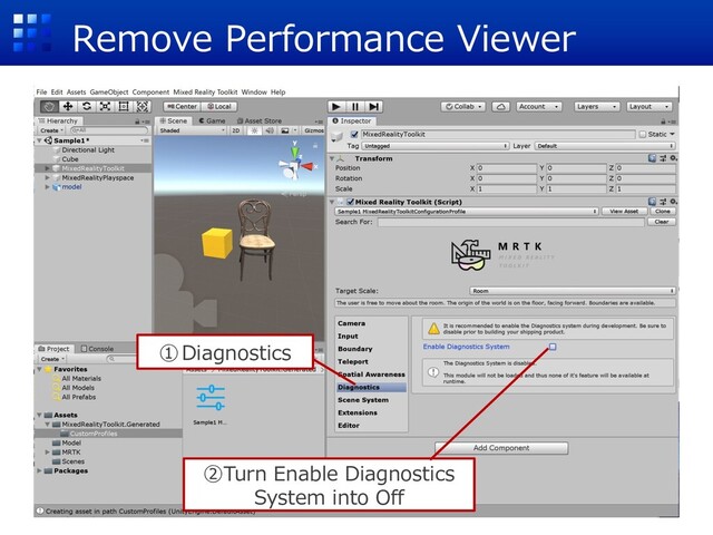 Remove Performance Viewer
①Diagnostics
②Turn Enable Diagnostics
System into Off
