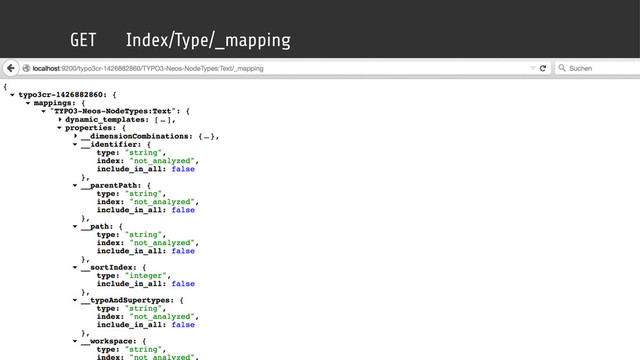 GET Index/Type/_mapping
