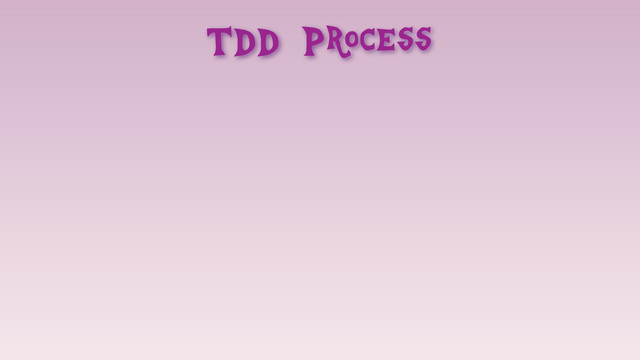 TDD Process
