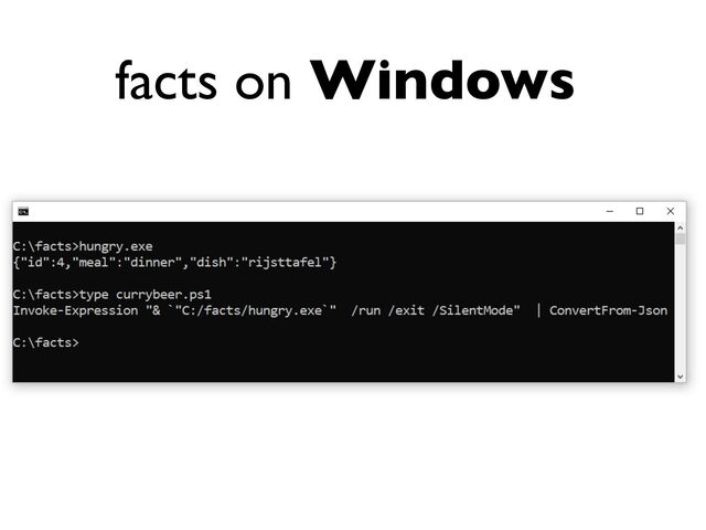 facts on Windows

