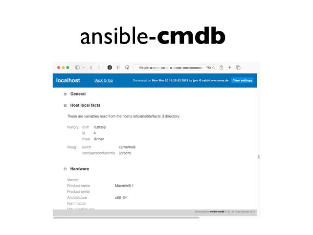 ansible-cmdb
