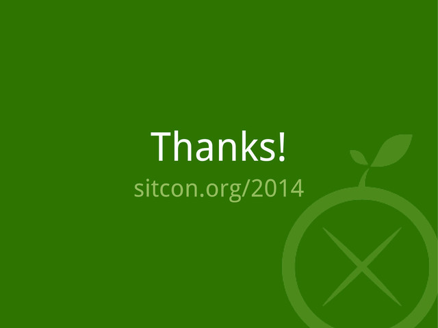 Thanks!
sitcon.org/2014
