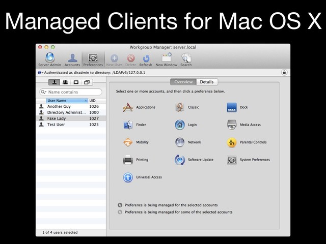 Managed Clients for Mac OS X
