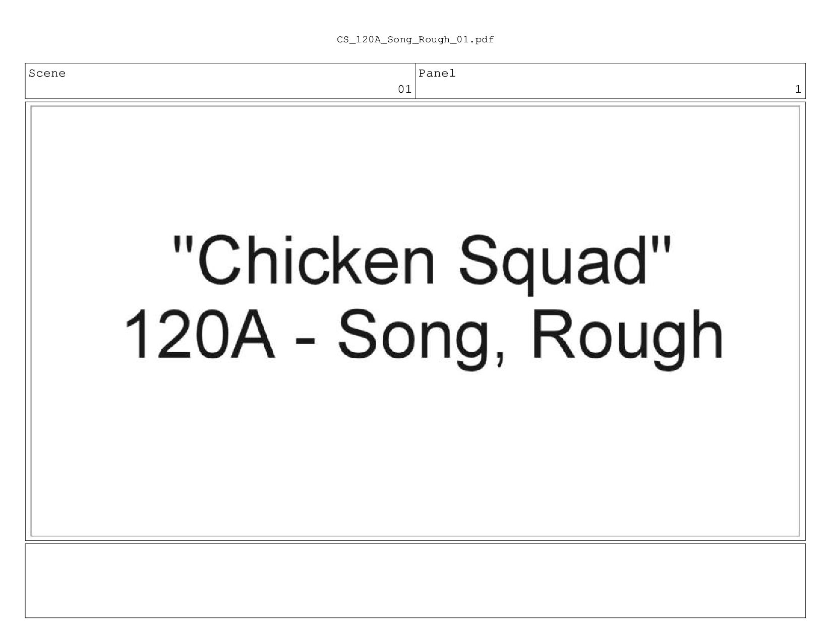 The Chicken Squad Song Sequence 120 "Artistic Differences