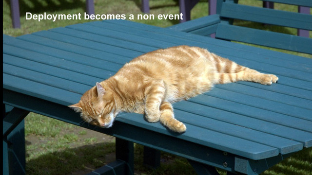 Deployment becomes a non event
