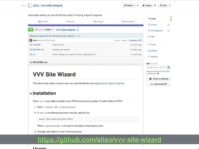 VVV Site Wizard
https://github.com/aliso/vvv-site-wizard
