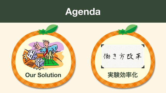 Agenda
࣮ݧޮ཰Խ
Our Solution
