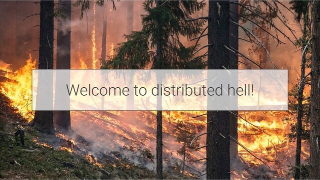 Welcome to distributed hell!
