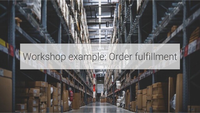 Workshop example: Order fulfillment
