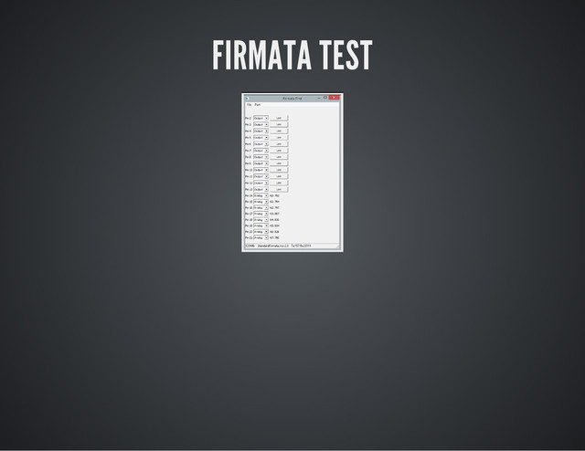 FIRMATA TEST
