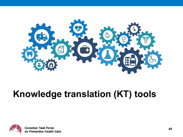 Knowledge translation (KT) tools
48
