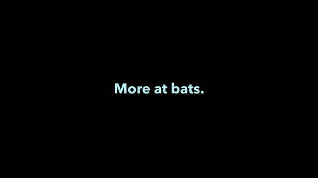 More at bats.
