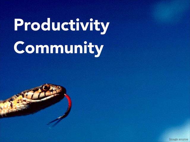 Productivity
Community
Image source
