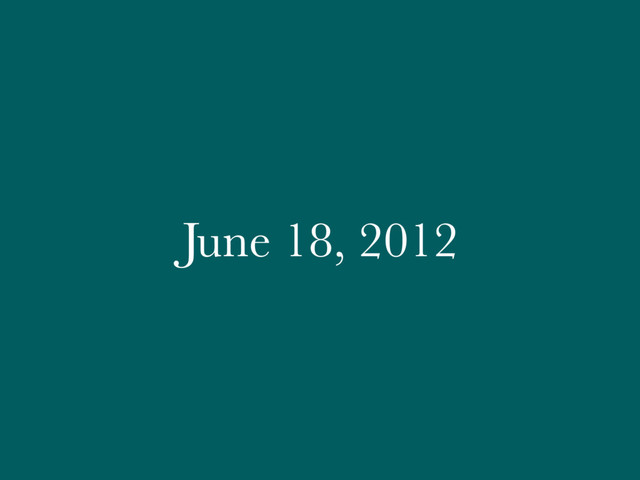 June 18, 2012
