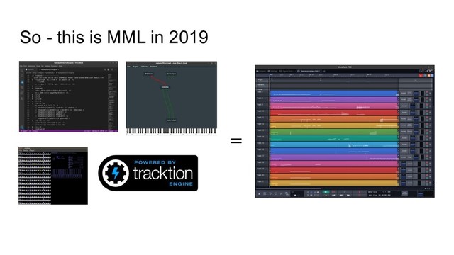 So - this is MML in 2019
＝
