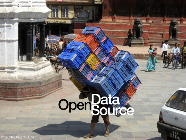 open source + open data
• desired differentiators
Data
Source
http://ﬂic.kr/p/4CL7a7
Open
