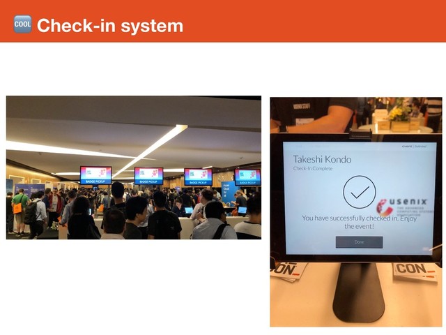  Check-in system
