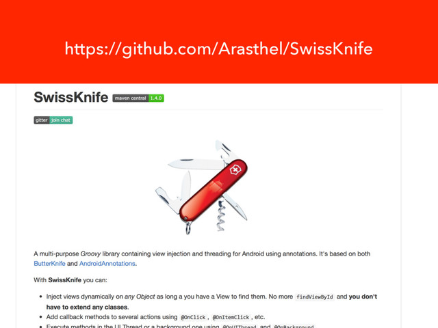 https://github.com/Arasthel/SwissKnife
