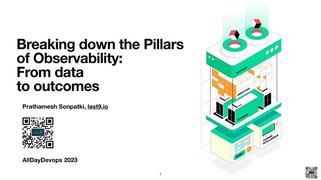 AllDayDevops 2023
Breaking down the Pillars
of Observability:
From data
to outcomes
Prathamesh Sonpatki, last9.io
1
