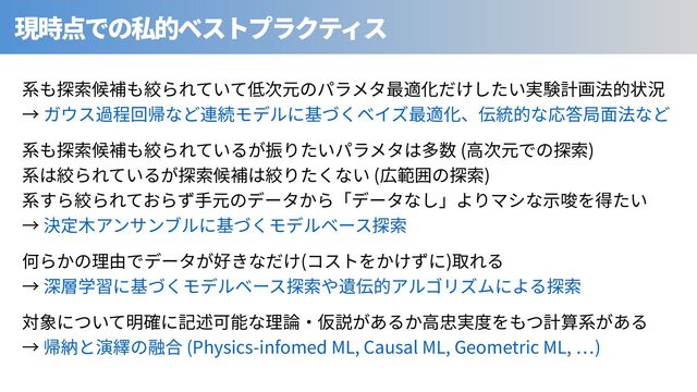 ( )
( )
( )
⾒ (Physics-infomed ML, Causal ML, Geometric ML, )
