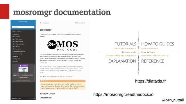 @ben_nuttall
mosromgr documentation
https://diataxis.fr
https://mosromgr.readthedocs.io
