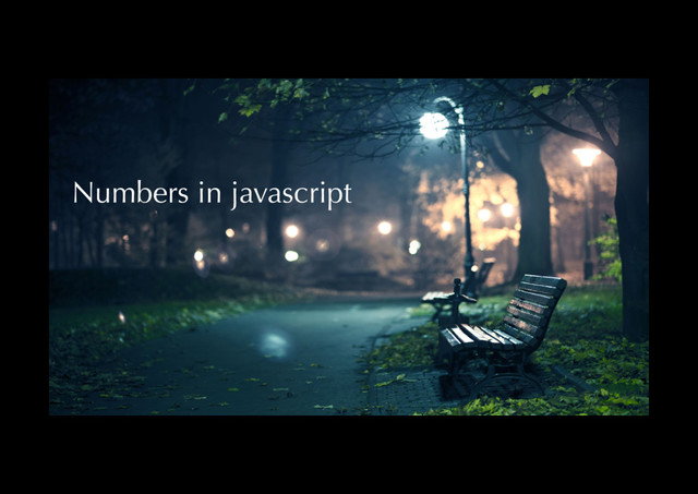 Numbers in javascript
