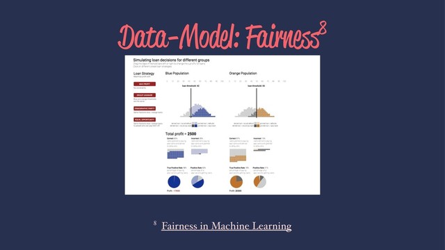 Data-Model: Fairness8
8 Fairness in Machine Learning
