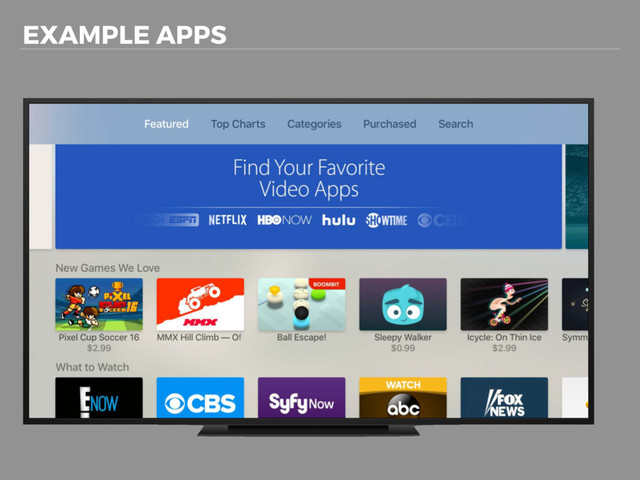 EXAMPLE APPS
