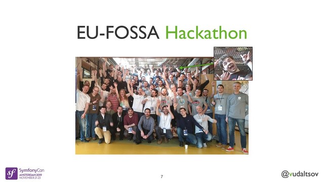 @vudaltsov
EU-FOSSA Hackathon
7
