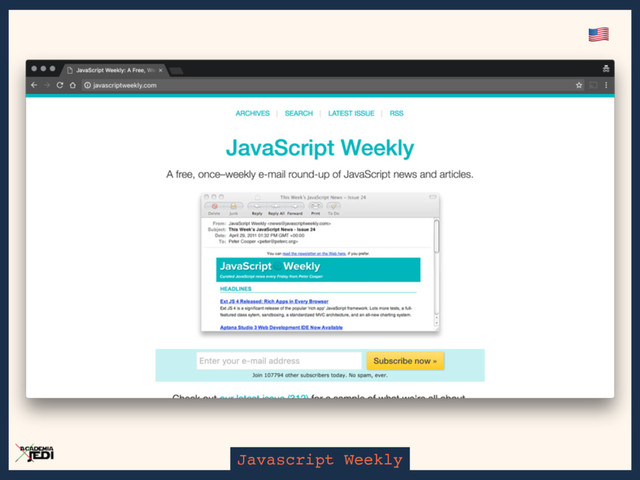 Javascript Weekly
'
