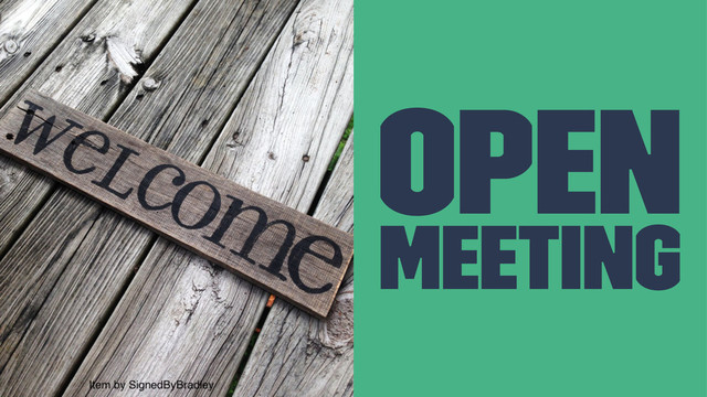Open
Meeting
