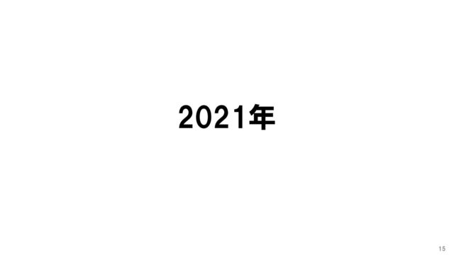 2021年
15
