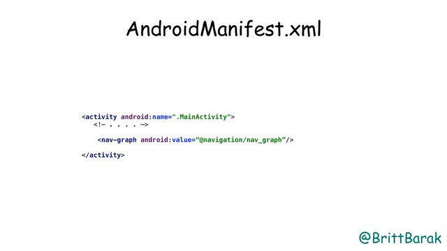 @BrittBarak
AndroidManifest.xml




