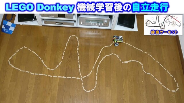 LEGO Donkey 機械学習後の自立走行
鈴 鹿 サ ー キ ッ ト

