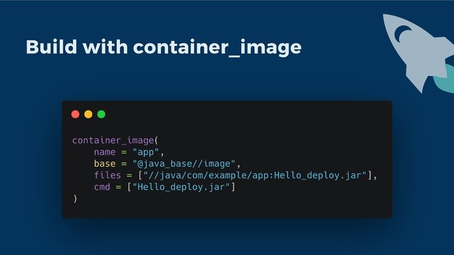 Build with container_image
