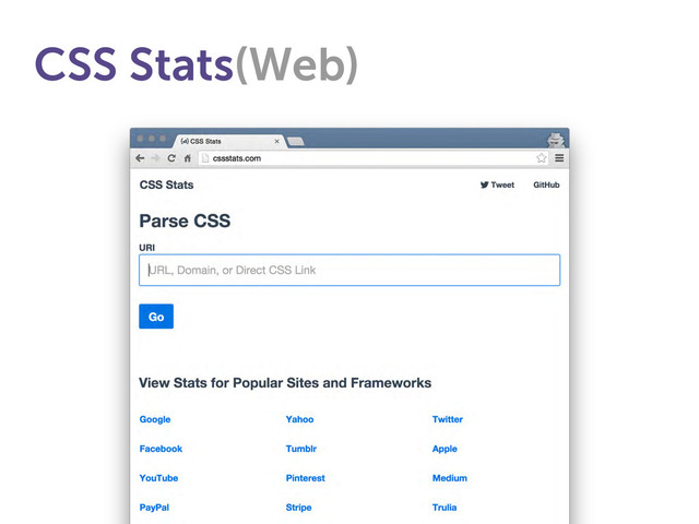 CSS Stats(Web)
