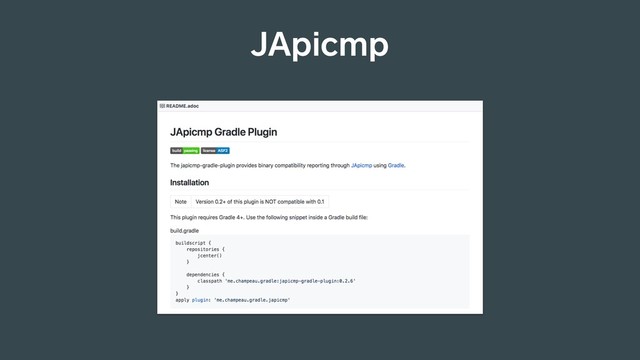 JApicmp
