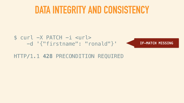 DATA INTEGRITY AND
CONCURRENCY CONTROL
NO OVERWRITING OF ANY DOCUMENT WITH OBSOLETE VERSIONS
DEMO
