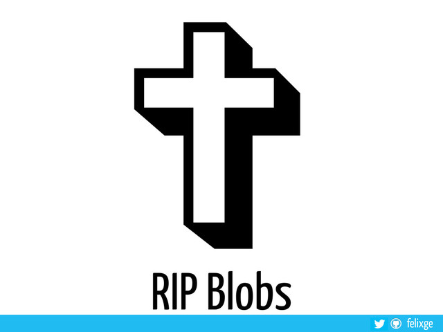 felixge
RIP Blobs
✞
