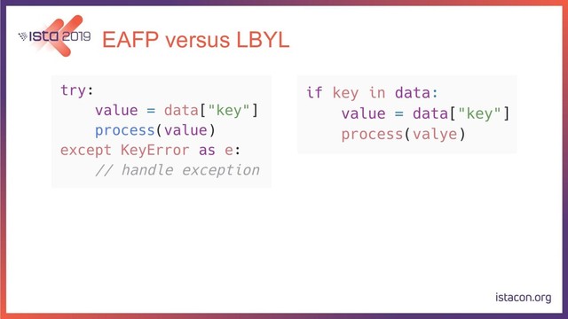 EAFP versus LBYL

