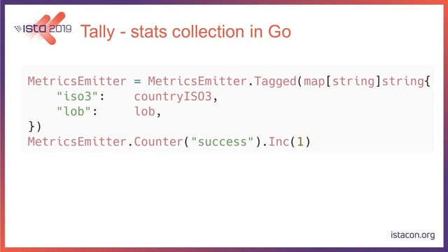 Tally - stats collection in Go
