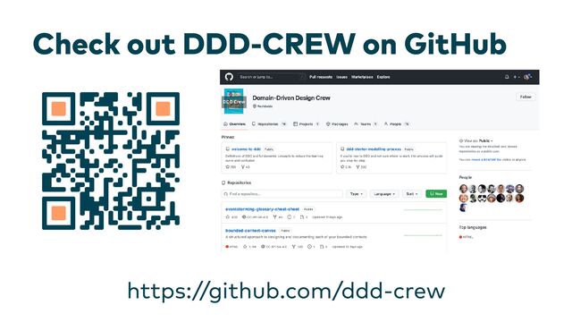 Check out DDD-CREW on GitHub
https://github.com/ddd-crew
