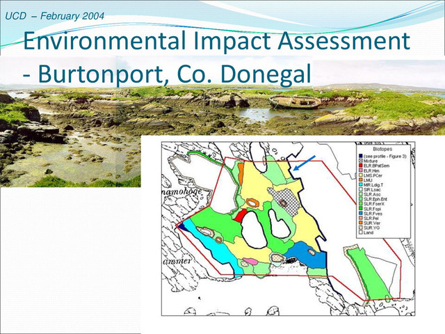 UCD – February 2004
Environmental Impact Assessment
- Burtonport, Co. Donegal
