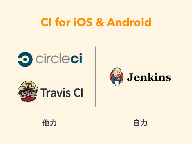 CI for iOS & Android
ଞྗ ࣗྗ

