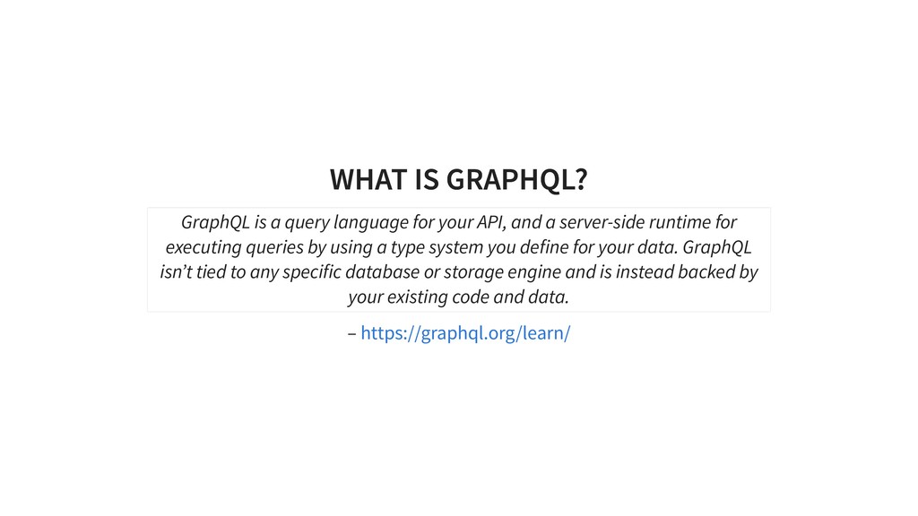 GraphQL in Python - Speaker Deck