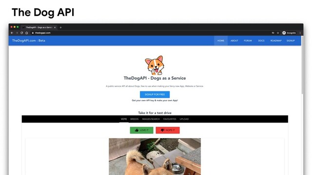 The Dog API
