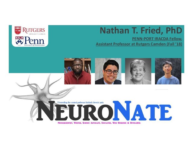 Nathan T. Fried, PhD
PENN-PORT IRACDA Fellow,
Assistant Professor at Rutgers Camden (Fall ’18)
