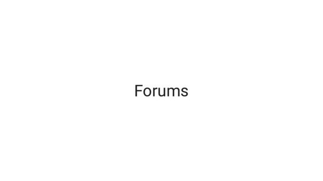 Forums
