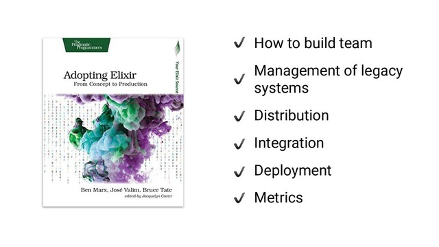 How to build team
Management of legacy
systems
Distribution
Integration
Deployment
Metrics

